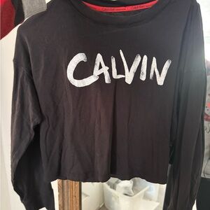 Calvin Klein Black Tee with White Logo
